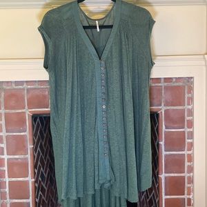 free people short sleeve linen tunic